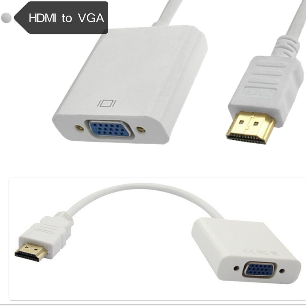 Cabo de vídeo hdmi para vga cabo com áudio HD conversor de cabo conector computador TV projeção cabo hdmi cabo de conver