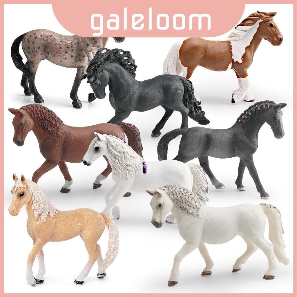 Modelo Animal Realista Selvagem Do Cavalo Pvc Para A Decoração Educacional Da Sala De Jogos Das Crianças