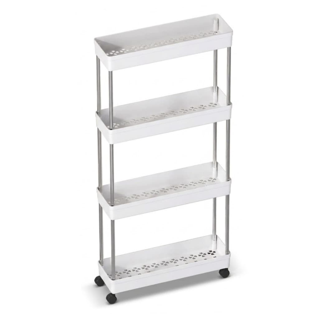 Rack Organizador de Cozinha 4 Andares com Rodinhas Multiuso