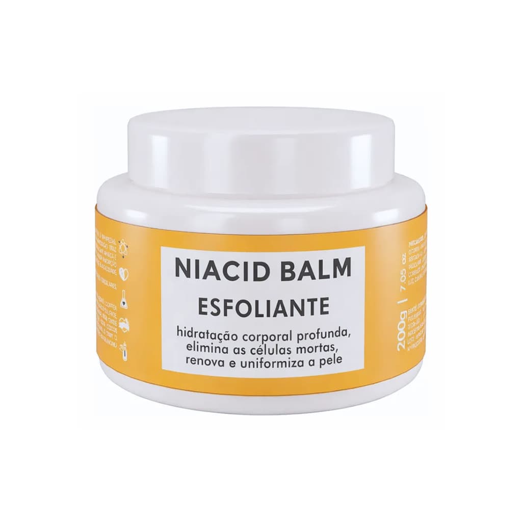Creme Esfoliante Corporal Niacid Balm 200g Renovação e Hidratação Cod.89191