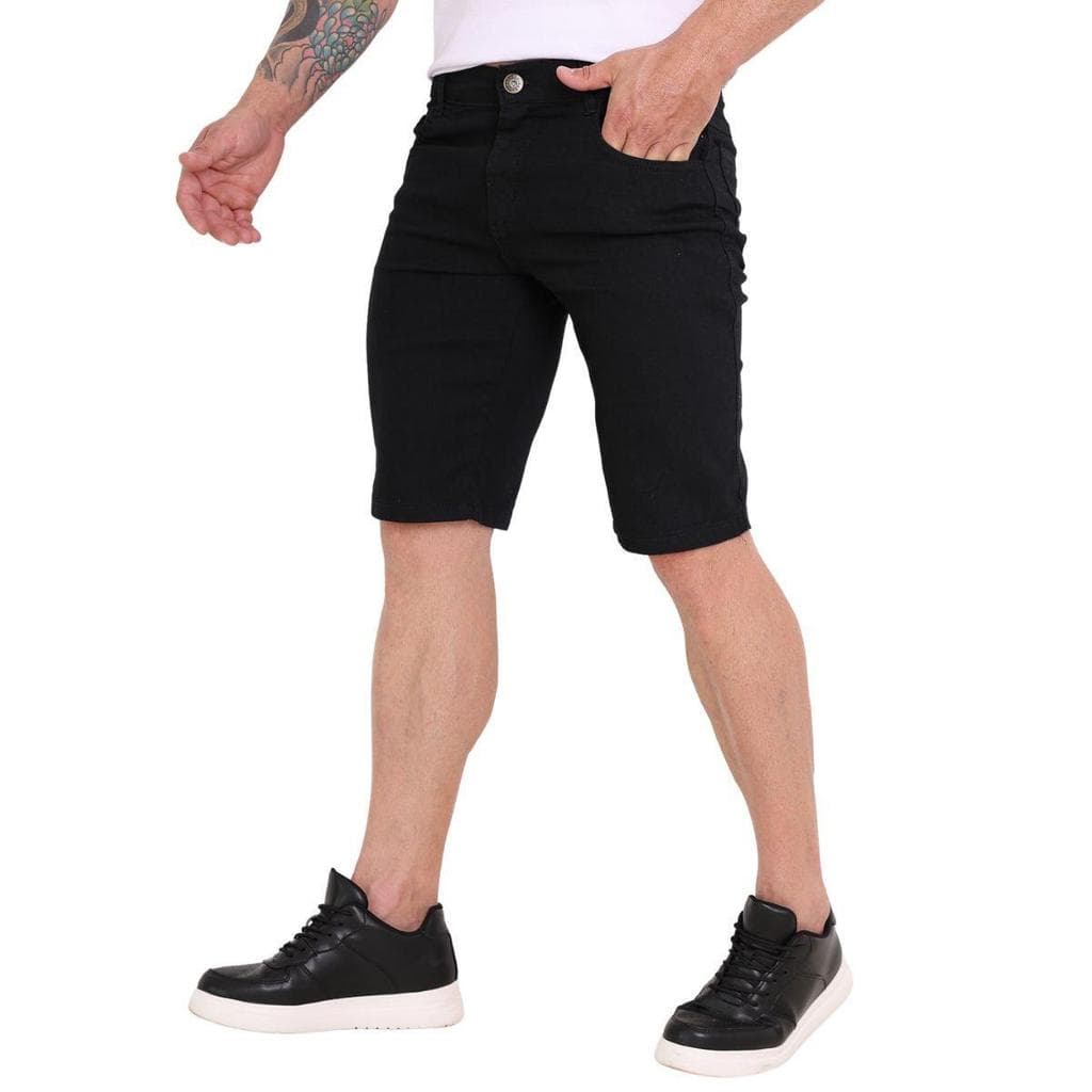 Bermuda Jeans Shorts Masculinos Alta Qualidade Com Elastano Sport Loja de Fábrica