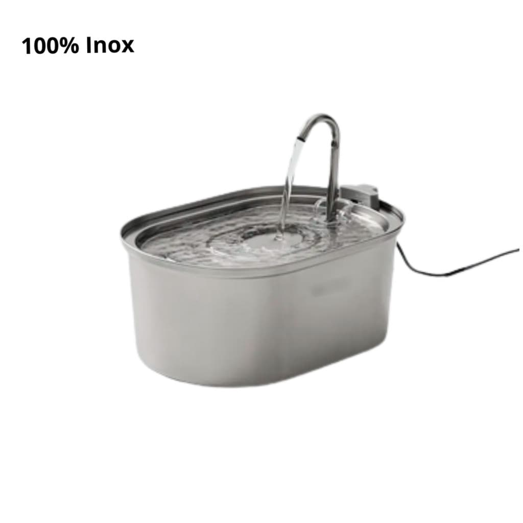 100% Inox - Fonte Bebedouro com FIO para Pets 3,200–  Bivolts