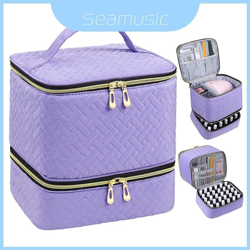Organizador Elegante Grande Cosmético Com Aba Dobrável Para Casa Onthego Ou Maquiagem