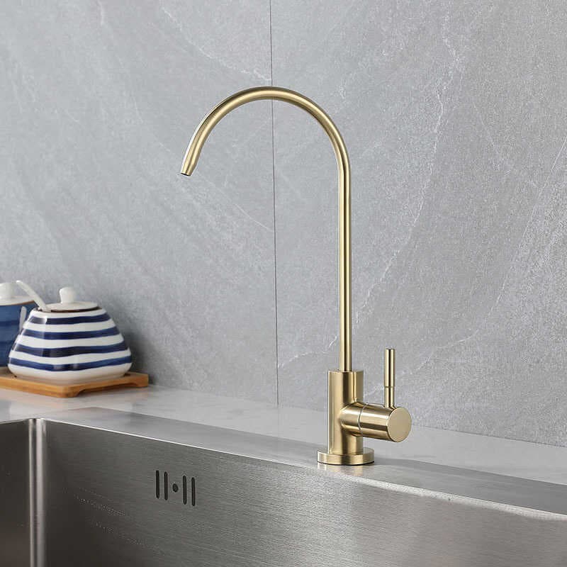 Purificador de água da cozinha única torneira de água fria 304 dispensador de água de aço inoxidável direto água potável
