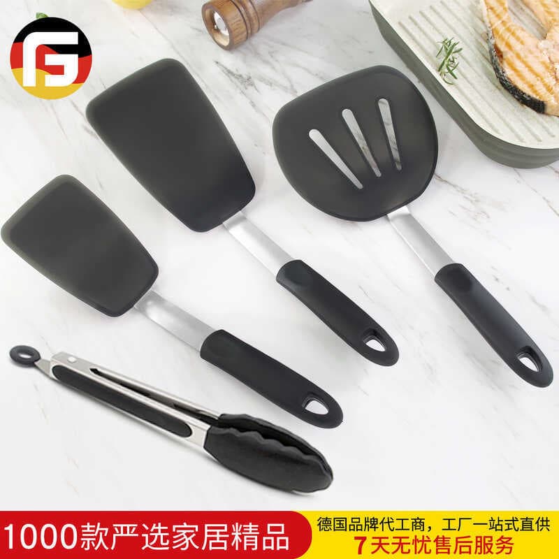Espátula de silicone resistente a altas temperaturas espátula de silicone clipe de alimentos isolamento térmico espátula