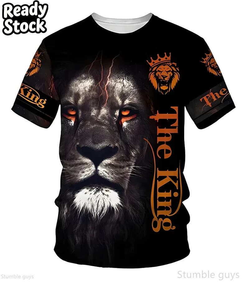 Camiseta Casual Masculina Tamanho Grande Verão Retro Padrão Solto Manga Curta Respirável Leve Oversized 3D Masculino De