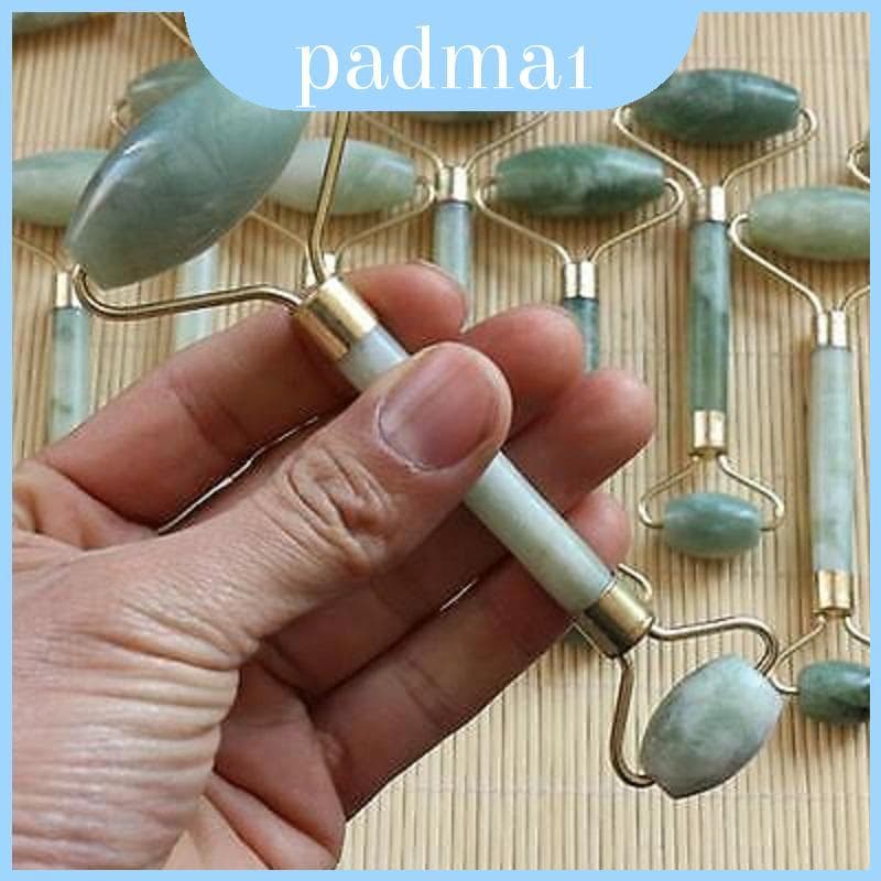 Jade Rosto Pedra Massageador Rolo Flor Branca Ferramenta De Beleza Facial