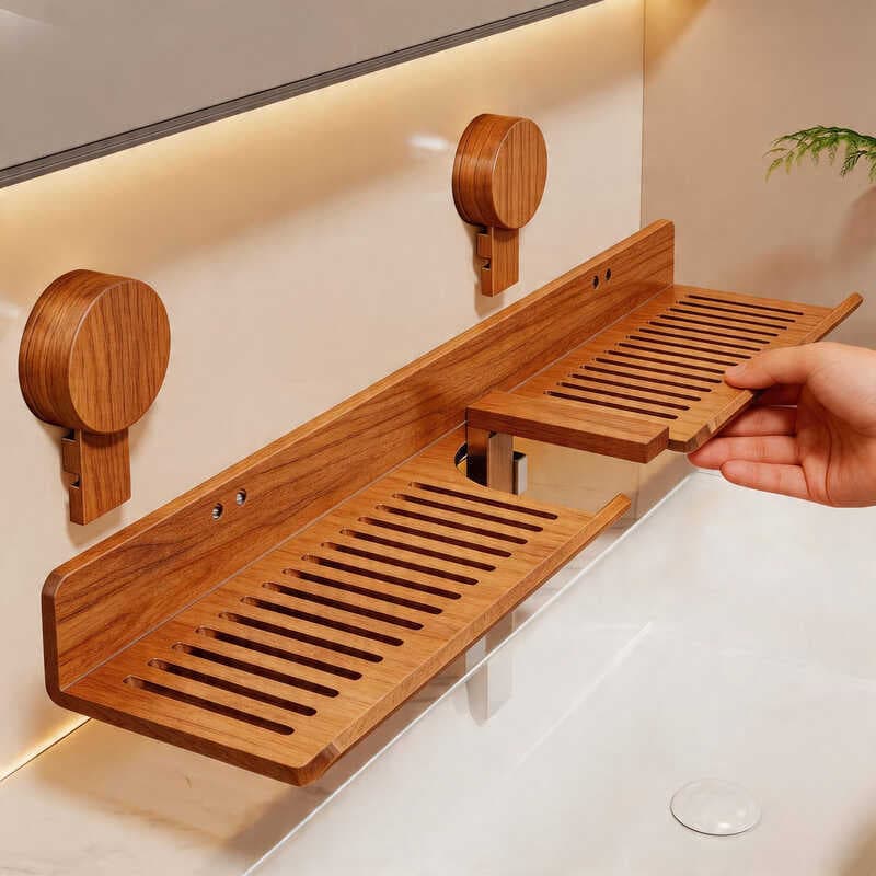 Prateleira de mesa de lavagem com ventosa, torneira de parede para escova de dentes, cosméticos, limpador Facial, Rack d