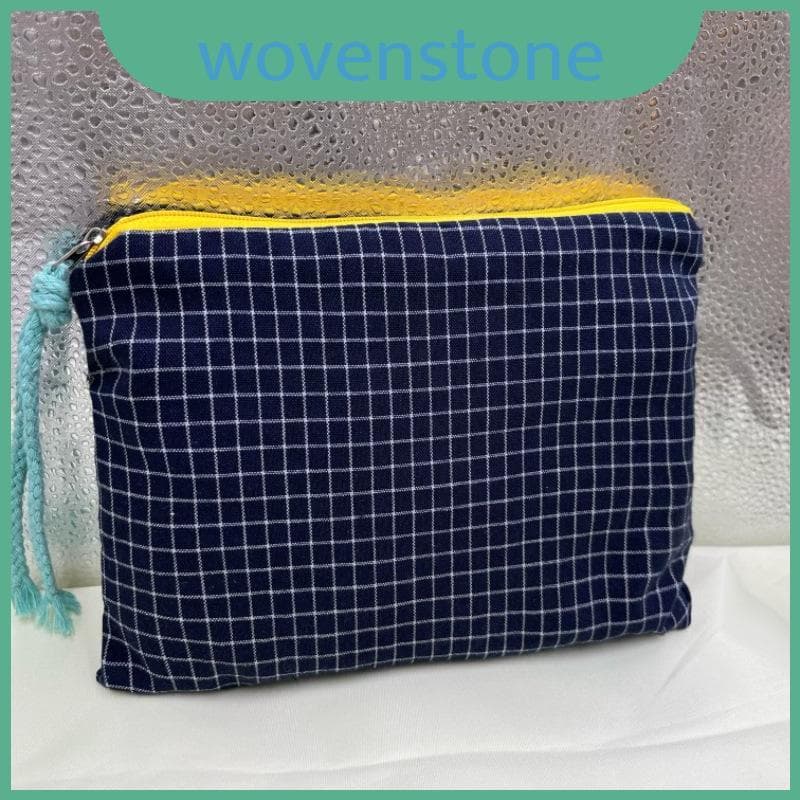 Bolsa Cosmética Xadrez Portátil Para Meninas E Meninos Com Zíper Viagens Diárias