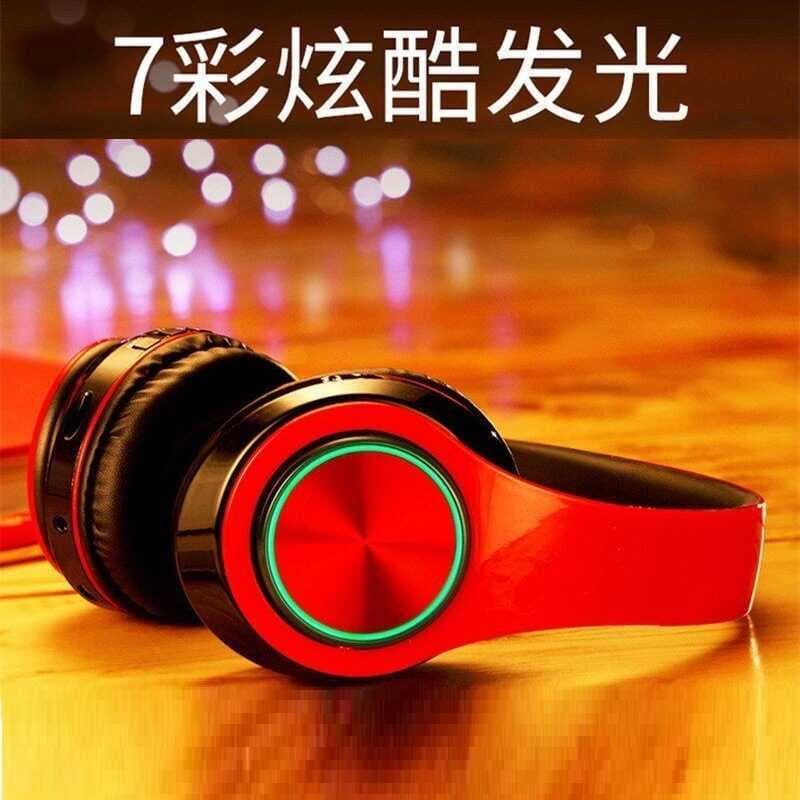 B39 luminoso sem fio bluetooth fone de ouvido chamada cartão dobrável fone de ouvido bluetooth