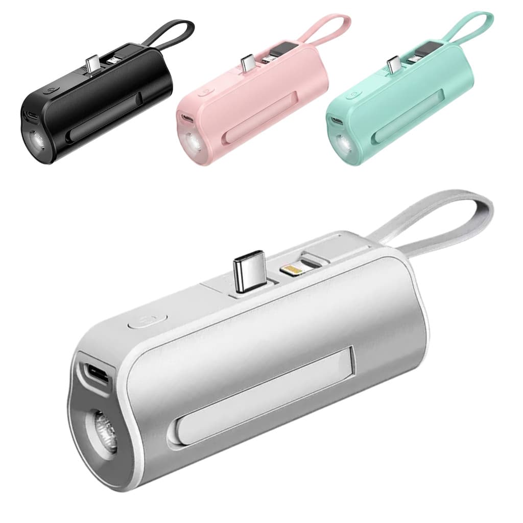 Carregador Portátil Power Bank Mini 5000mAh 2 em 1 Kapbom KA-9788