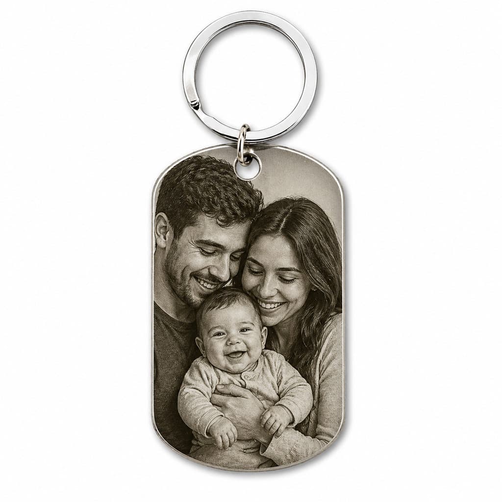 Chaveiro Personalizado Exclusivo – Foto, Nome ou Frase
