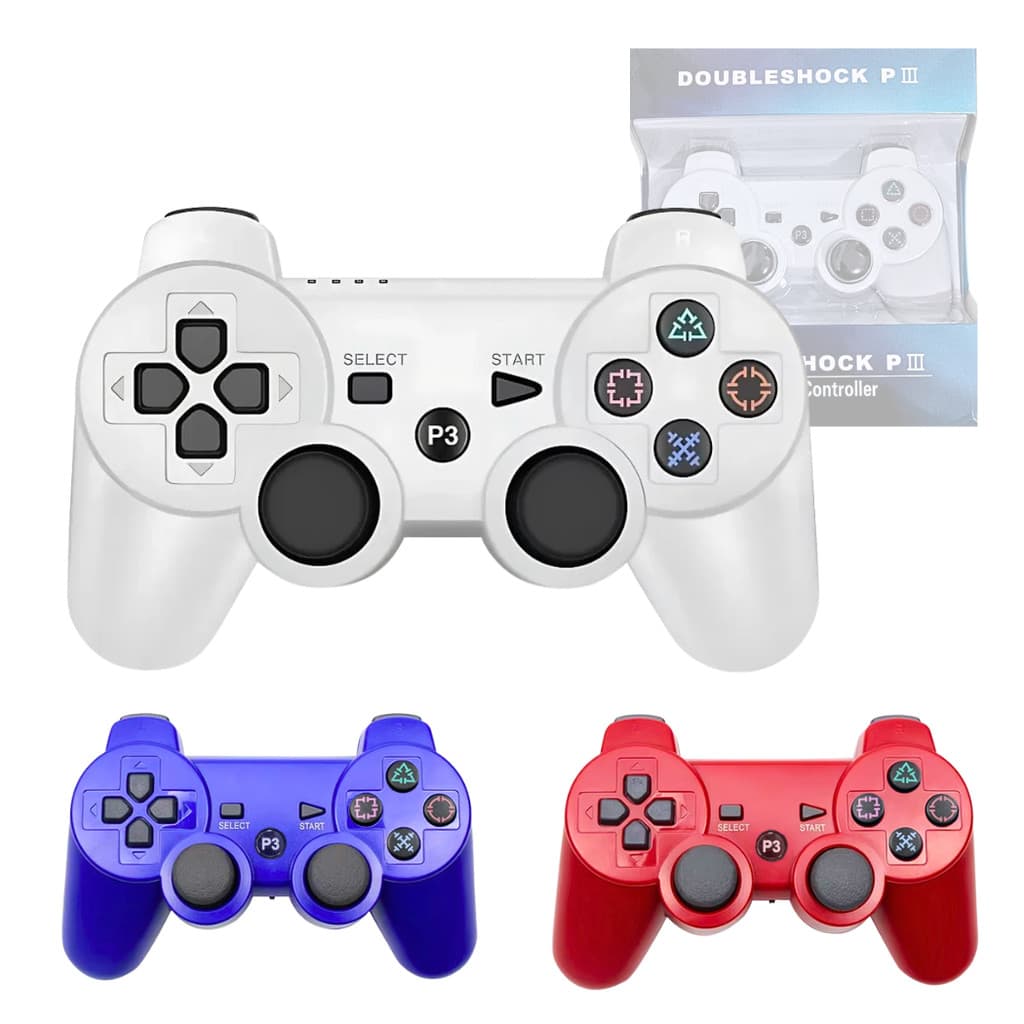 Controle Gamer Com Vibração Bluetooth Compatível com a 3°geração T&Z Doubleshock P3 Color