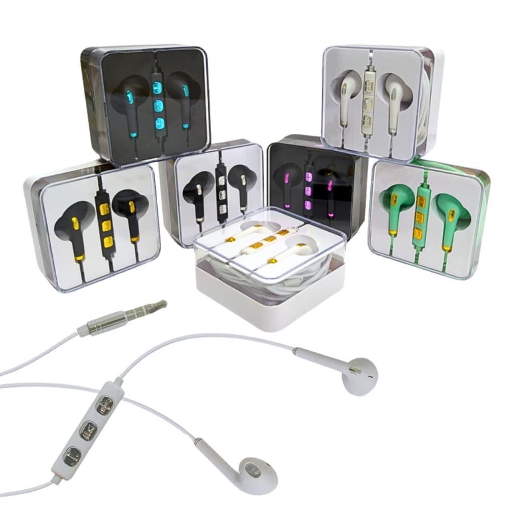 Fone de Ouvido Intra Auricular Com Fio e Controle de Volume Conexão P2 Kapbom KA-723