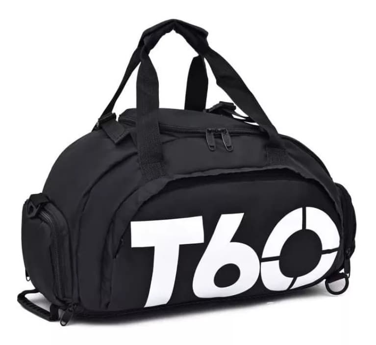PRETO - T-6 - Bolsa Esportiva Multifuncional Transversal