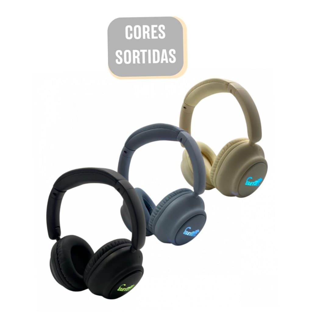 Fone de Ouvido Headphone Bluetooth Sem Fio LED Earphone