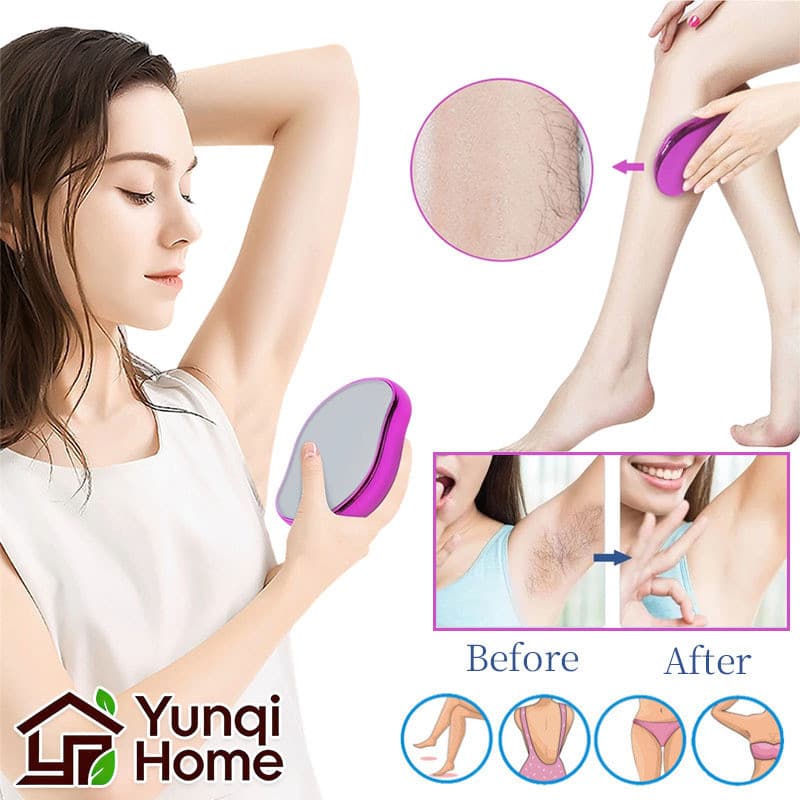 Depilador Depilação Nano Magic Crystal Hair Eraser Esfoliante Glass Seguro Indolor Portátil Totalmente Reutilizável Bele