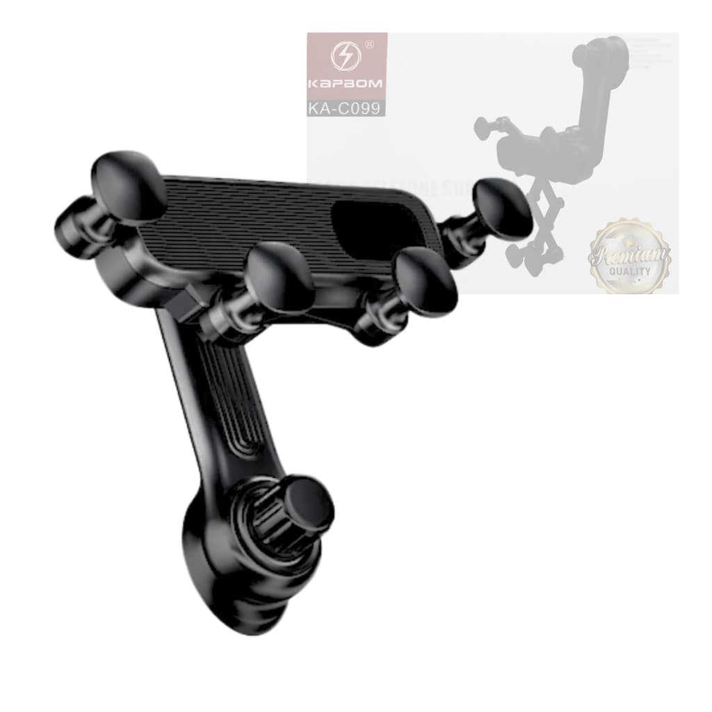 Suporte Para Celular Veicular Universal Encaixe Na Saída De Ar Giratório Rotação 360º Kapbom KA-C099