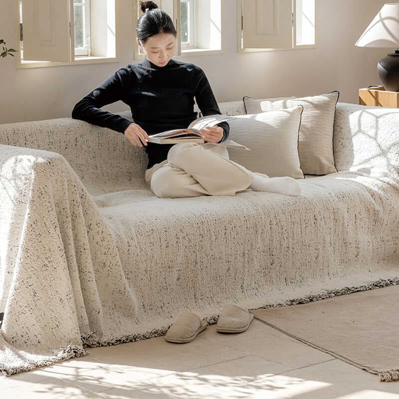 Ampla 230 outono inverno sofá toalha fio de pele capa de sofá Universal High-End quatro estações sofá almofada toalha de