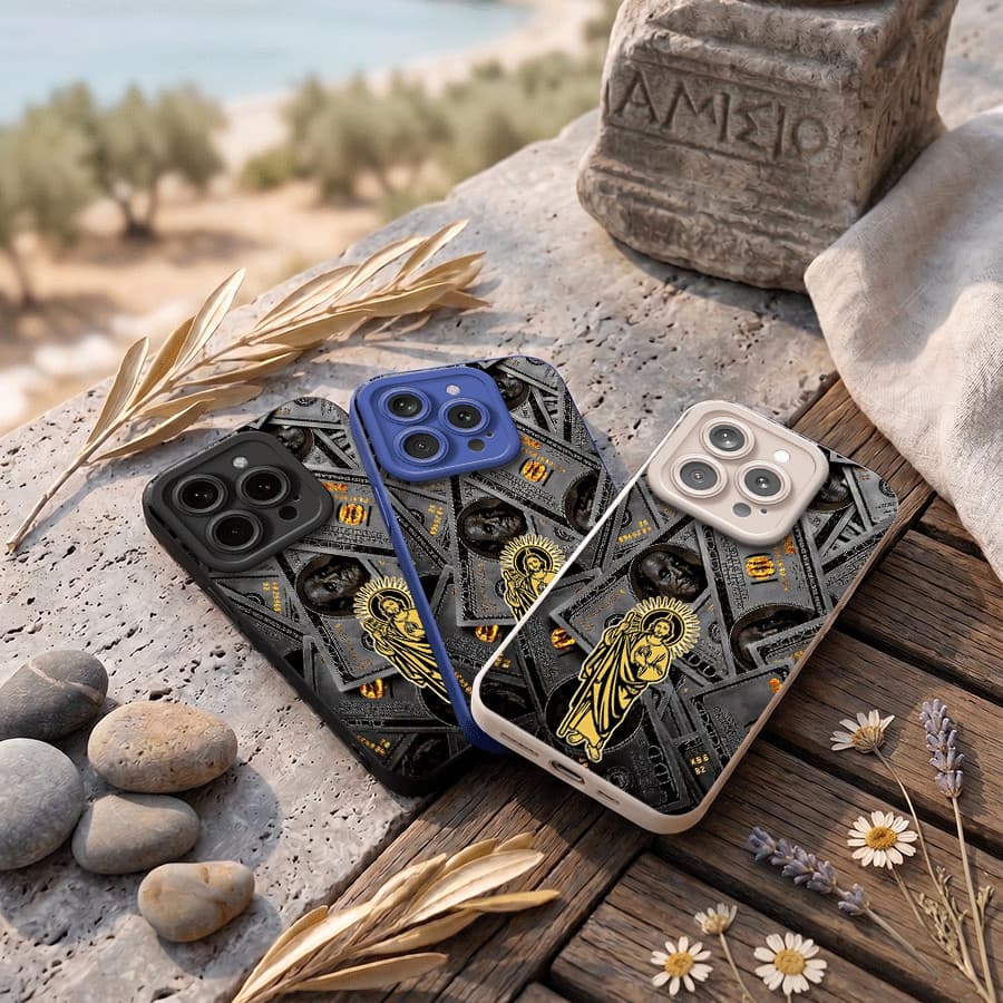 Caveira detalhes pretos capa de com iPhone 17/16/15/14/13/12/11/7/8/X/XS/XR/XSMAX/ProMax/Air/Plus
