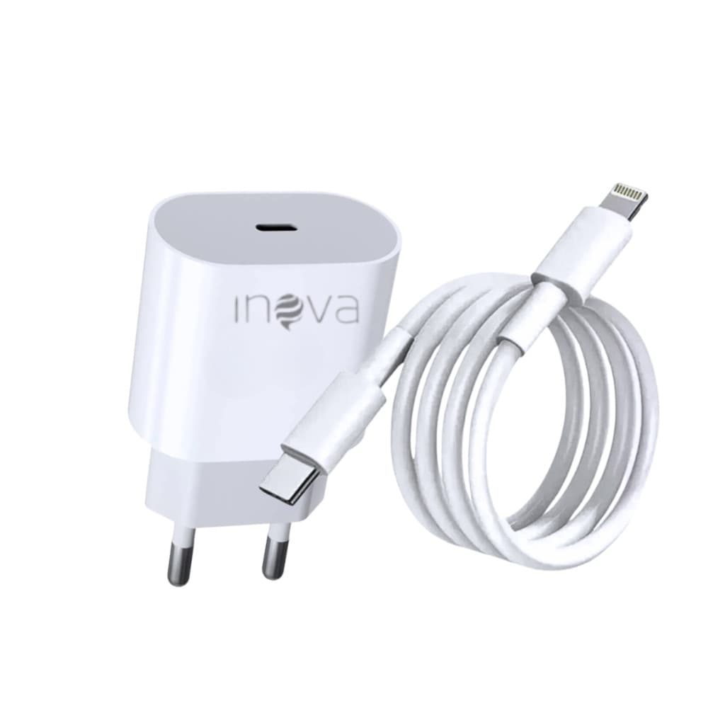 KIT Smartwatch 49mm + Fone Ouvido + Fonte TIPO-C + Cabo Lightning INOVA WFFCC-12756 (Ondulada)