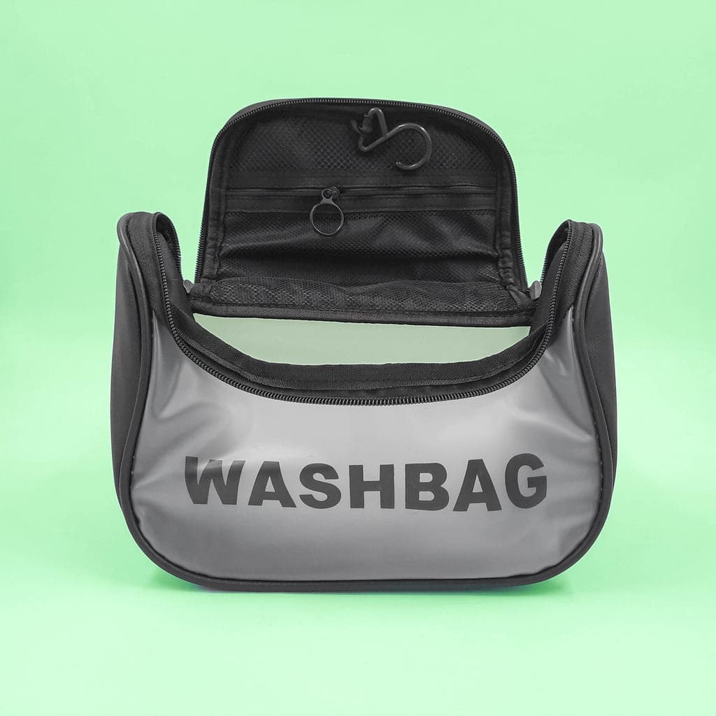 Necessaire Feminina de Viagem com Gancho – Organizador de Maquiagem e Higiene para Mala, Banheiro e Pendurar
