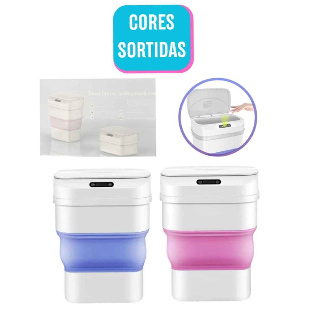 Lixeira Inteligente Automática Retrátil 8L Sensor Sensor Sensor T&Z Cozinha Banheiro