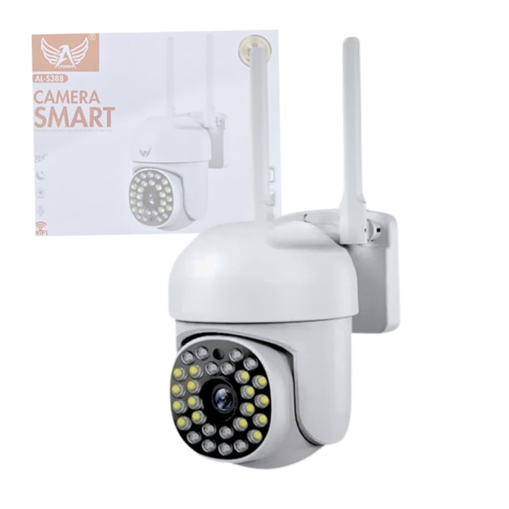 Câmera Segurança WiFi Externa IP Full HD 1080p Rotativa PTZ Visão Noturna IP66 Altomex