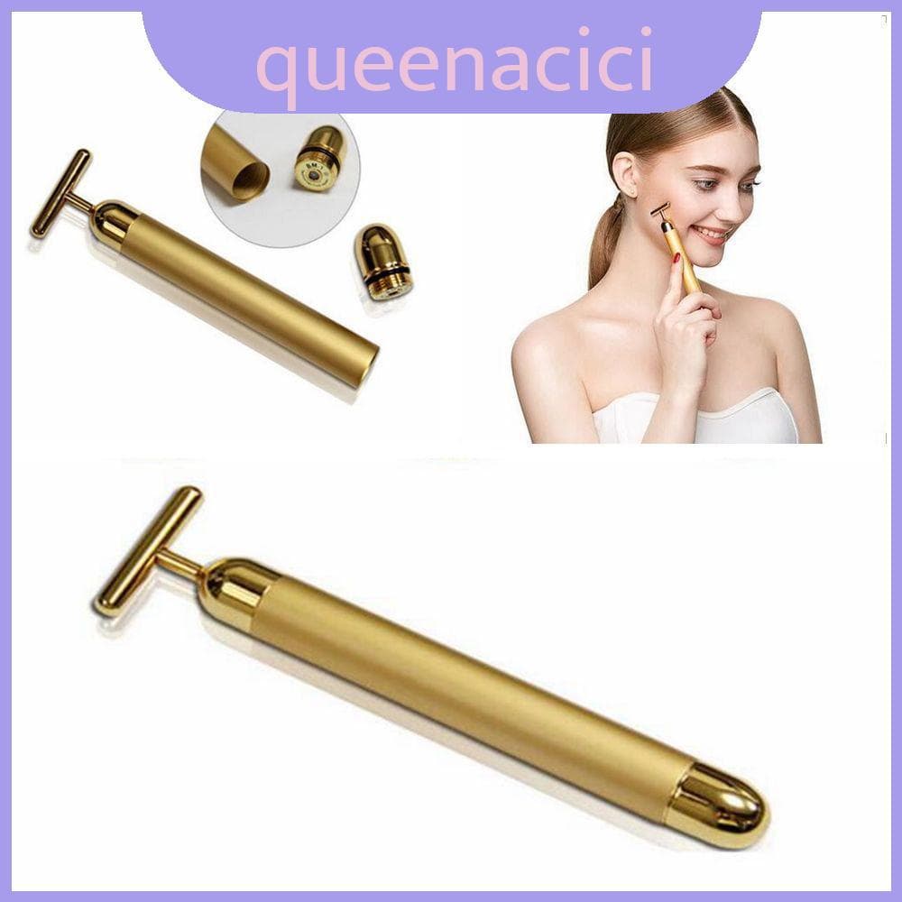 Rosto Dourado Varinha De Massagem De Alta Qualidade Massageador Facial Elétrico Para Casa E Salão De Beleza