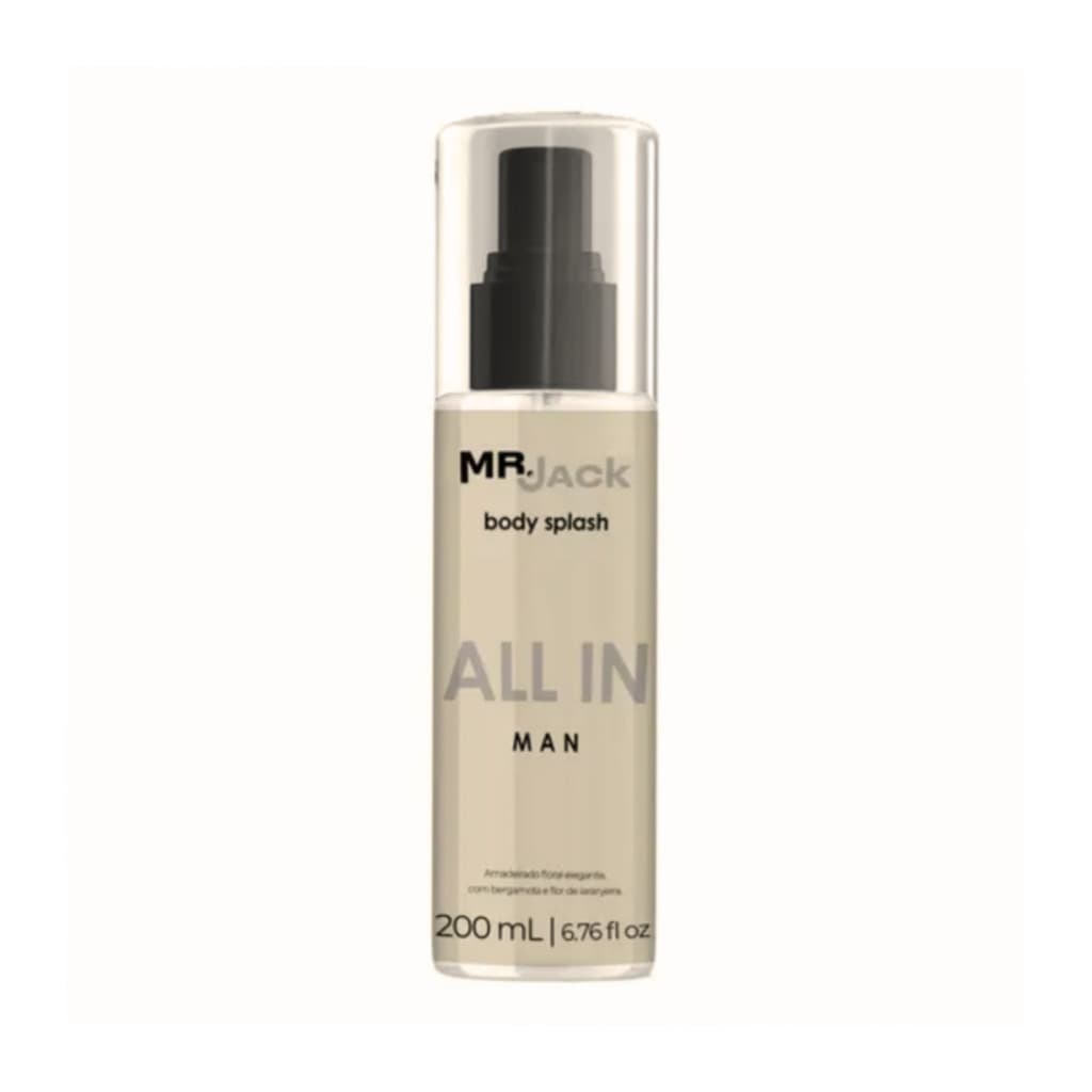 Body Splash Mr. Jack All In Man 200ml Amadeirado Floral Elegante