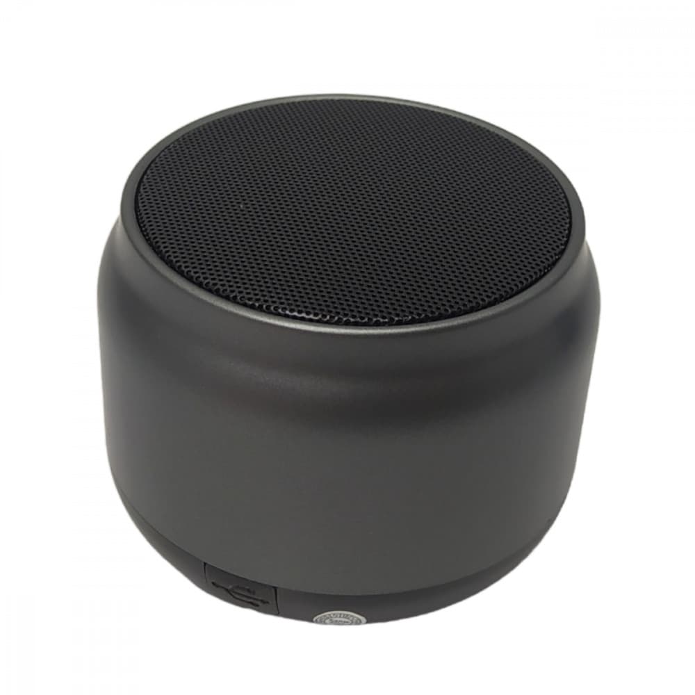 Mini Caixa Caixinha De Som Em Metal Compacta Resistente Portátil 3W Base Emborrachada Kapbom KA-8776