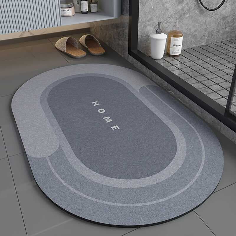 Tapete absorvente para banheiro, porta de banheiro, lama de diatomáceas, tapete antiderrapante para pés, banheiro
