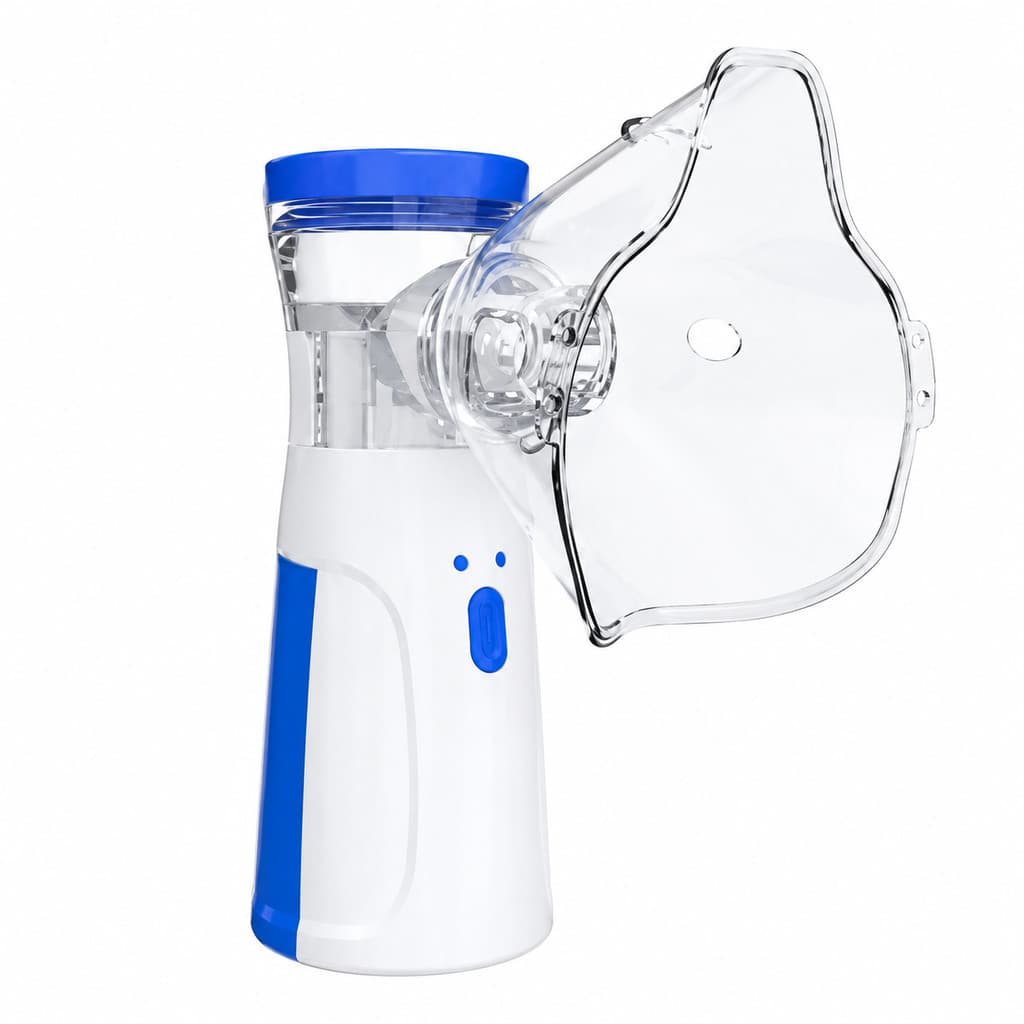 Inalador Nebulizador Portátil Ultrassônico Silencioso USB Pilhas Infantil Adulto Inalação Rápida