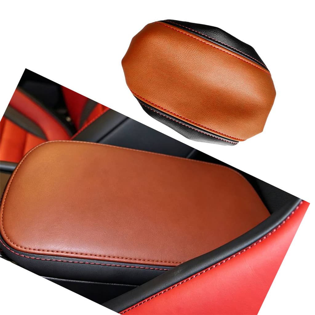 Tampa Da Do Apoio De Braço Console Central Laranja E Preta Adequada Para Lexus NX 250 350 350h 450h +
