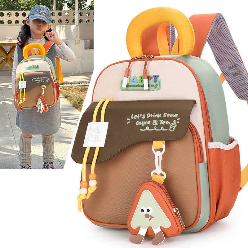 Crianças crianças jardim de infância bebê mochila contraste cor costura bonito pequena mochila na moda infantil viagem n