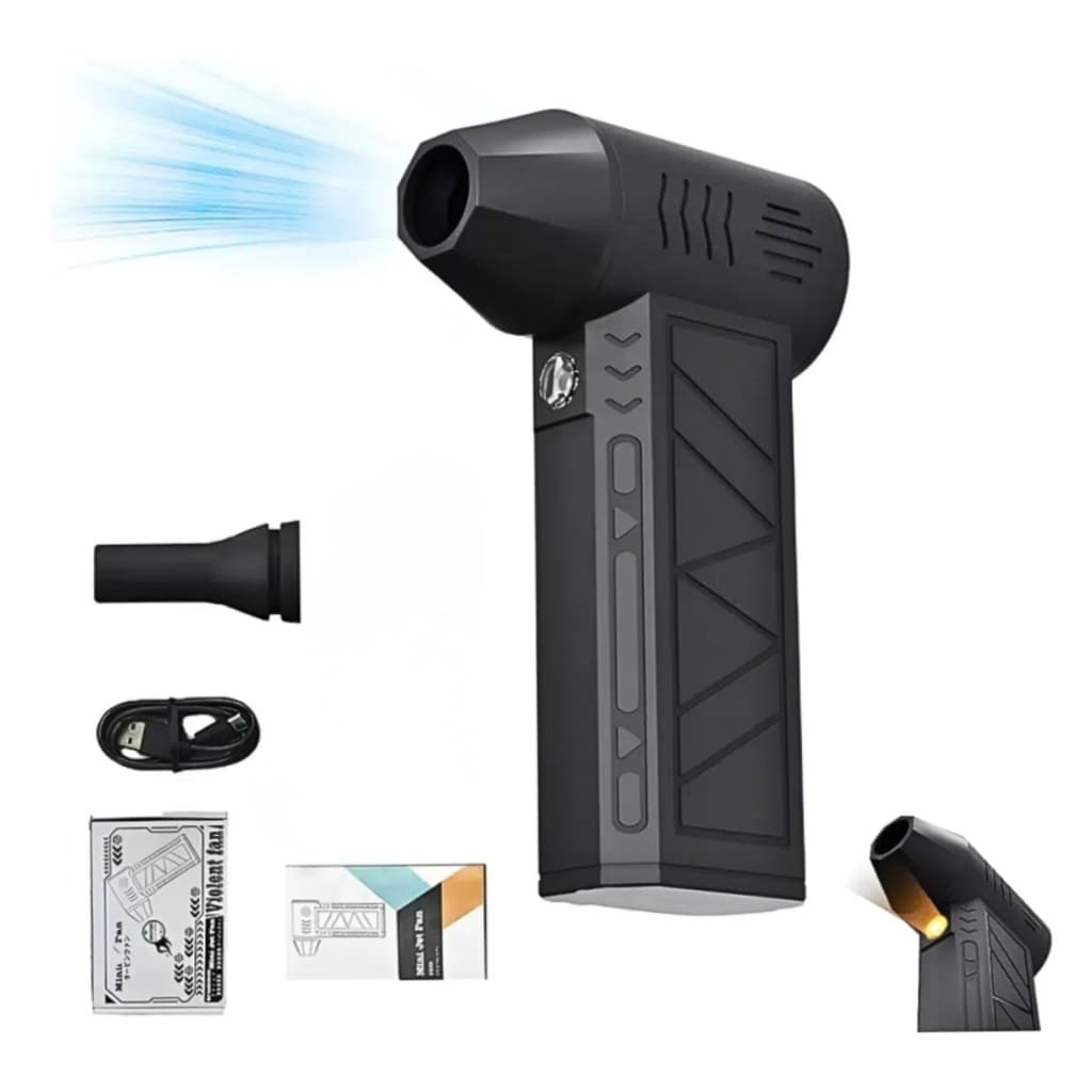 Mini Soprador De Ar Turbo Jet Fan Limpeza Pc Teclado