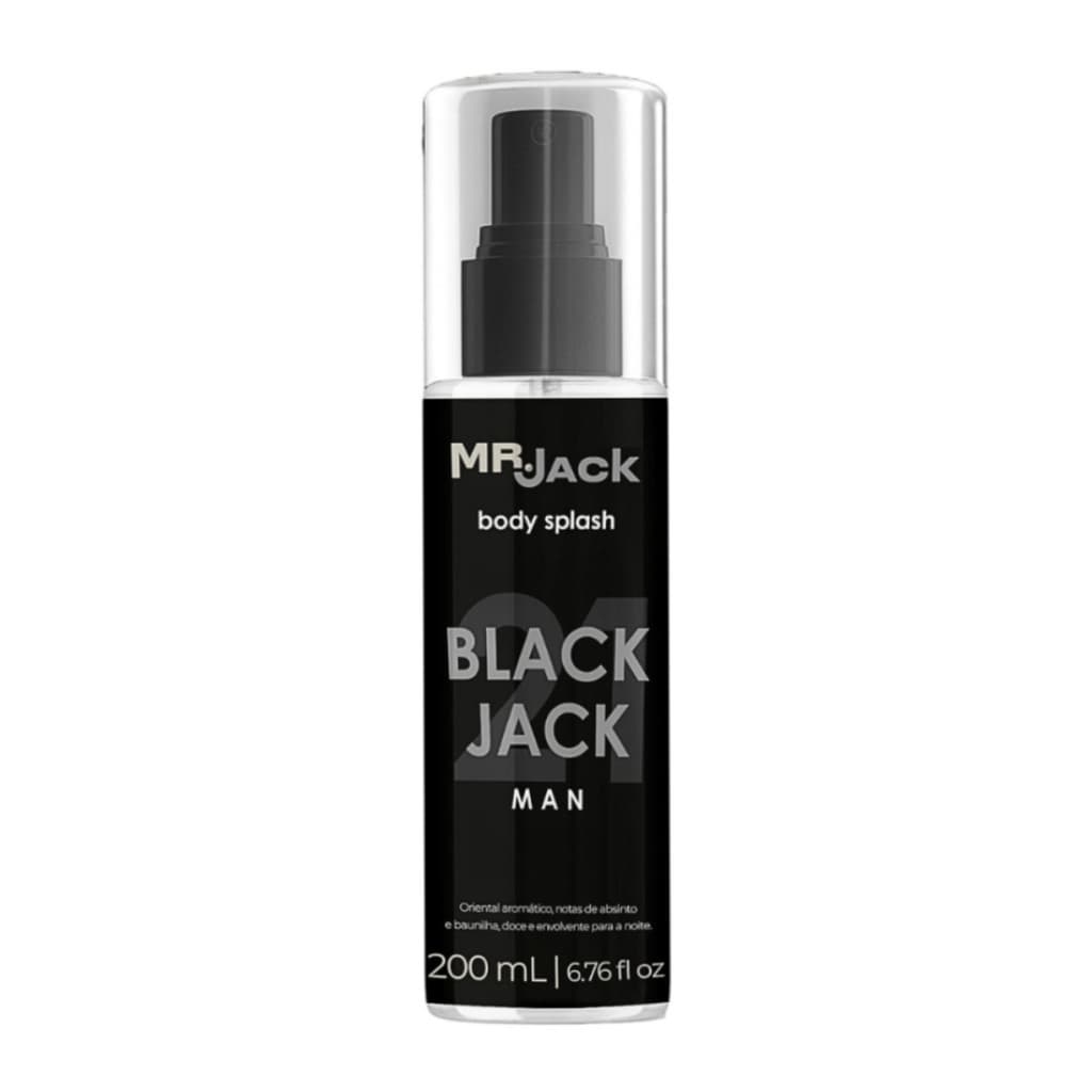Body Splash Mr. Jack BlackJack 21 Man 200ml Oriental Aromático