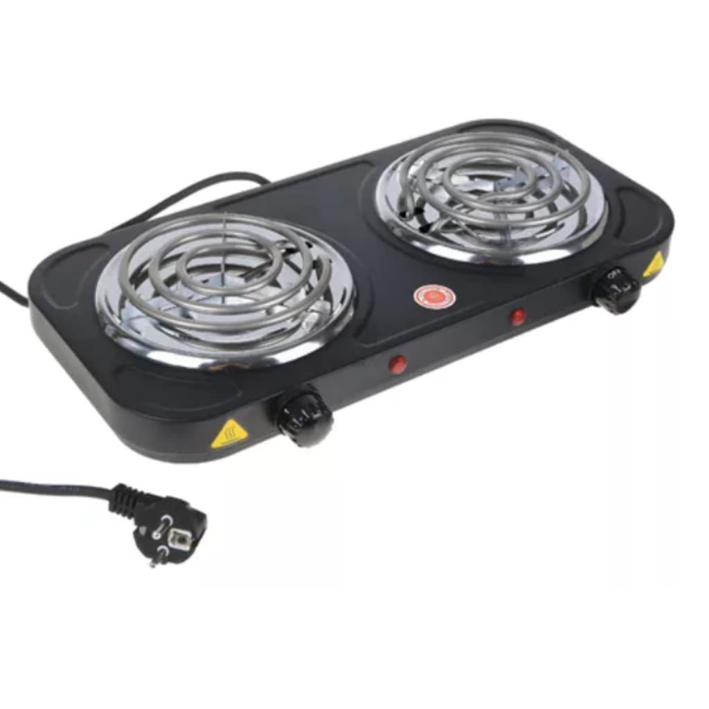 Cooktop Elétrico Portátil 2 Bocas 2500W 127V Fogão Elétrico Alta Potência