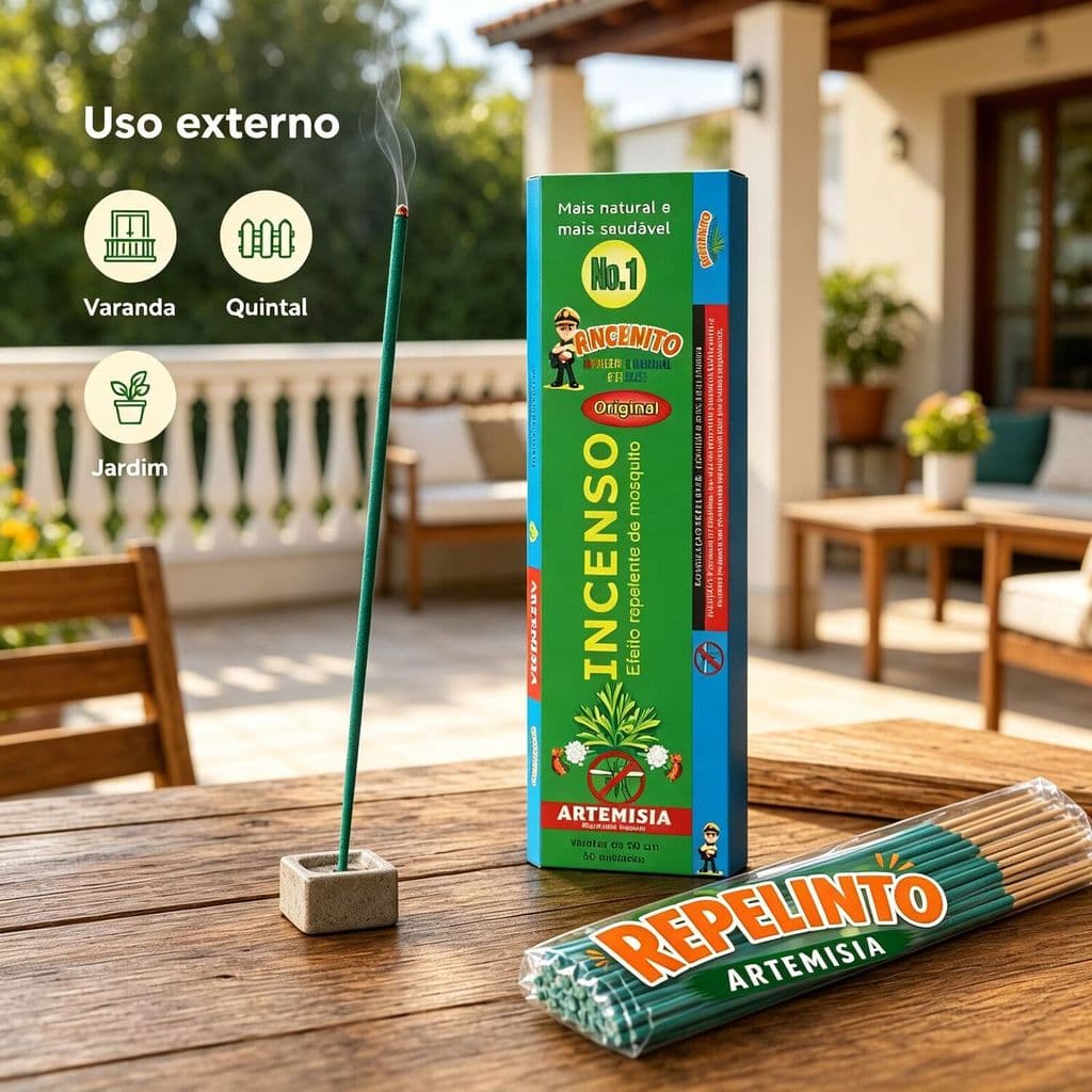 Kit Repelente Natural Artemísia – Varetas para Varanda, Quintal, Jardim e Área Externa RL9901