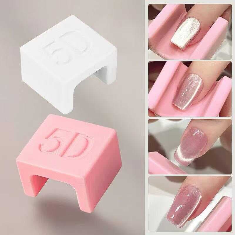 Imã 5D para Esmalte Magnético – Efeito Profissional | Branco ou Rosa