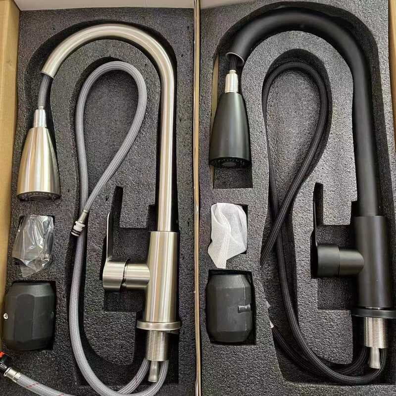 Aço inoxidável Pull-out vegetal lavatório torneira pia cozinha do agregado familiar retrátil máquina de lavar louça quen