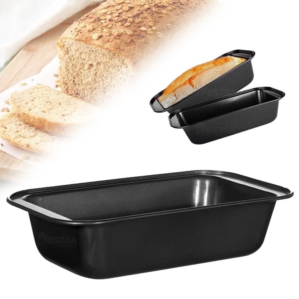 Forma Retangular De Metal Para Pão Cuca Bolo 183G