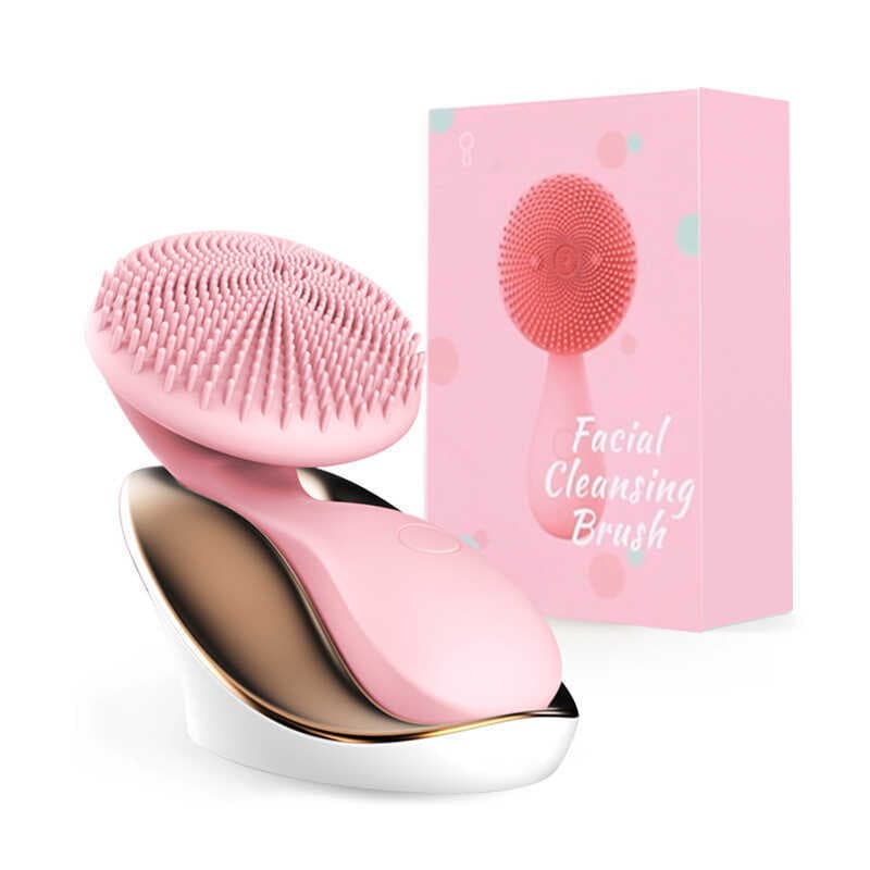 Comércio exterior magnético Silicone limpador Facial Mini lavadora Facial elétrica senhoras grânulo magnético massagem d