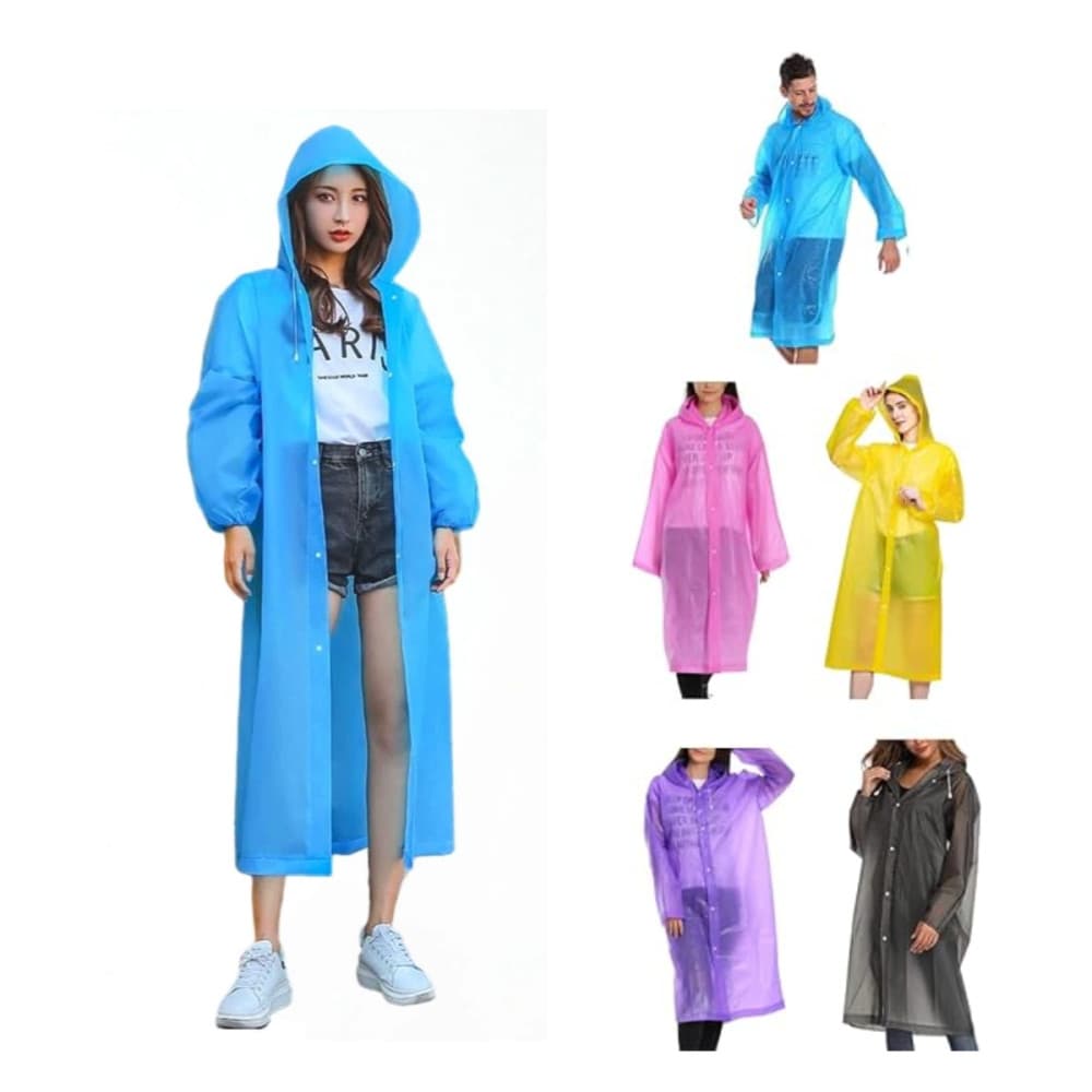 Capa de Chuva COLOR Impermeável Reutilizável Com Capuz Tamanho Adulto Altomex AL-651B