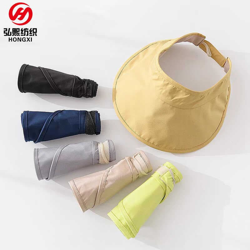 Chapéu de sol de verão feminino dobrável chapéu de secagem rápida masculino vazio chapéu superior feminino à prova de ul