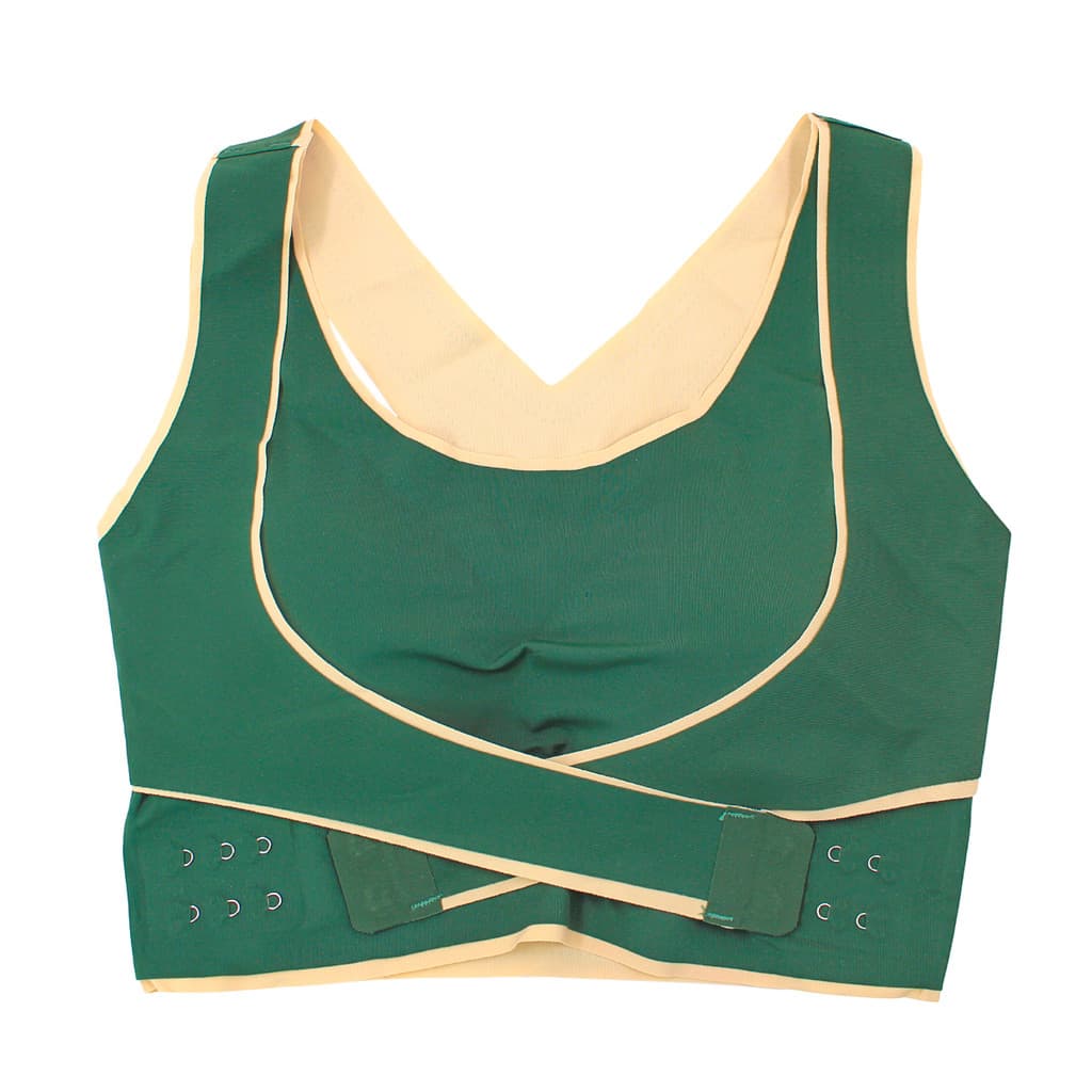 shop mix Sutiã Cinta Modeladora Levanta Seios Compressão Top Verde Ta