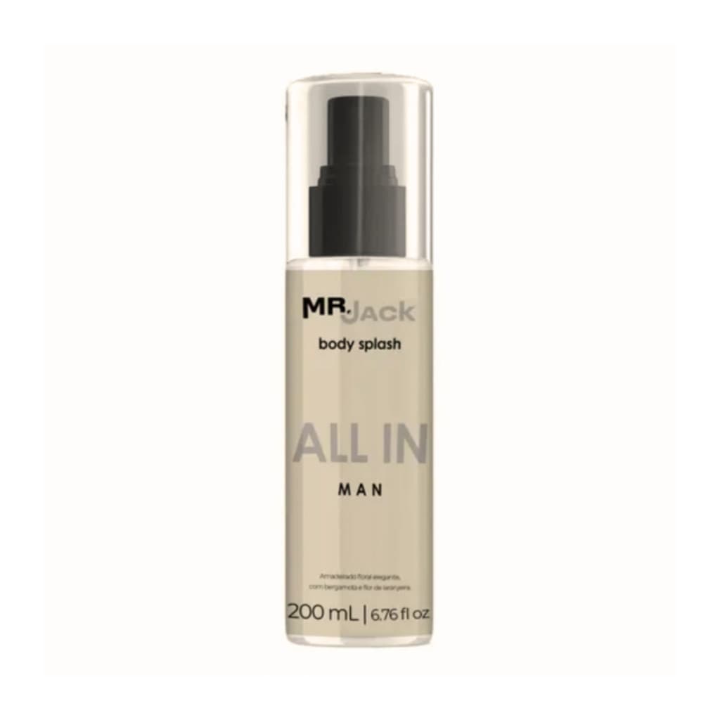 Body Splash Mr. Jack All In Man 200ml Amadeirado Elegante