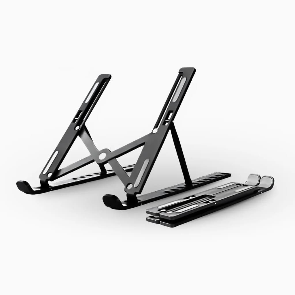 Suporte para Notebook Ajustável Ergonômico Dobrável | Base para Notebook, Tablet e Netbook Antiderrapante Portátil em Al