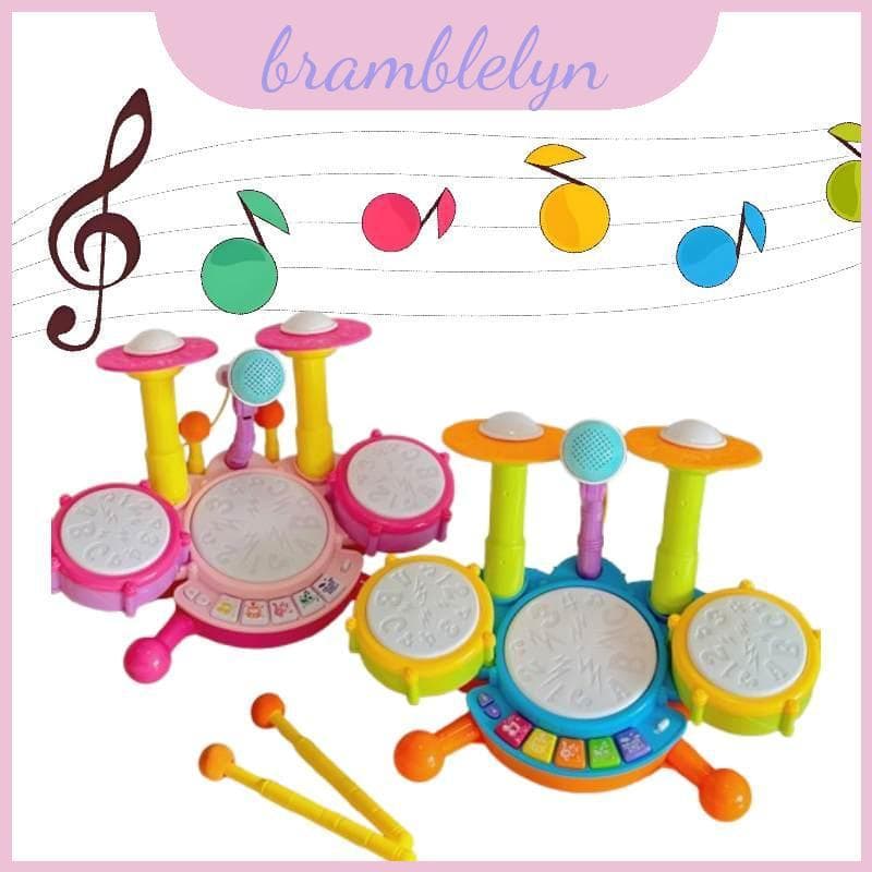 Instrumento Eletrônico De Percussão Infantil Com Luzes Led E Desenvolvimento De Som Interativo Para Crianças Pequenas