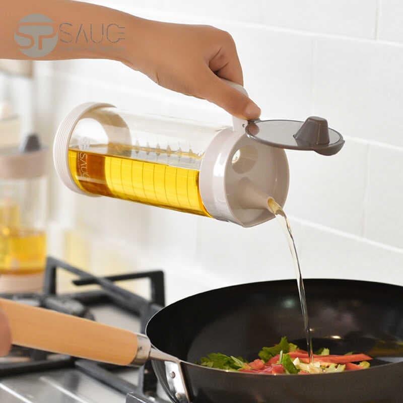 Garrafa de tempero líquido de vidro, vinagre de soja, pote de óleo à prova de vazamento, jarra de vinho de qualidade ali